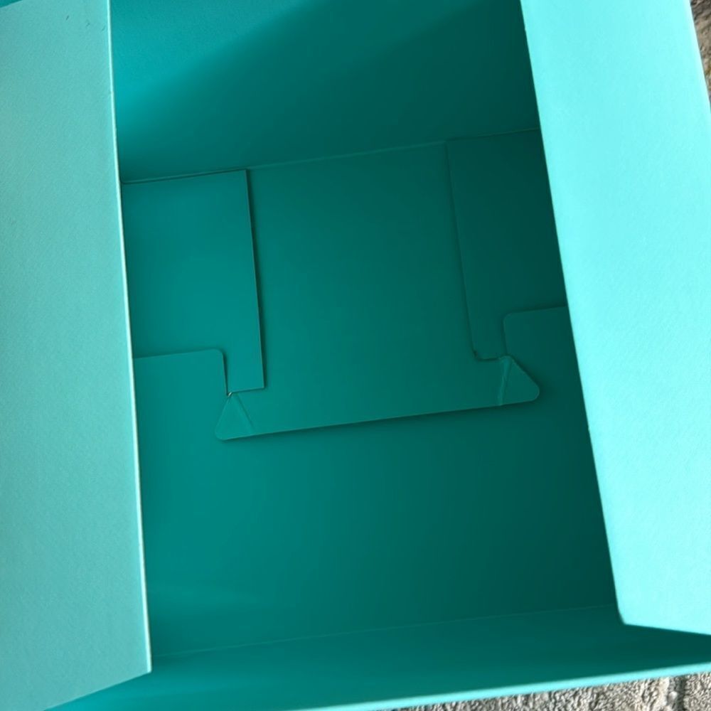 Authentic Tiffany & Co. Large Empty Box With swing Lid 12 X 12 8 Inches - Picture 6 of 11